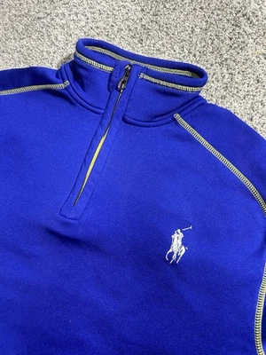 Chaqueta activa polar POLO Ralph Lauren cremallera en cuarto para mujer talla XL azul/púrpura  Foto 1 de 4