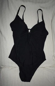 POUR MOI UK 12 SWIMSUIT / SWIMMING COSTUME BLACK - Picture 1 of 8