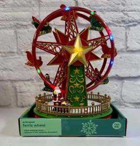 Animated Holiday Ferris Wheel By Home Christmas 9” Lights Motion Avon *TESTED* - Picture 1 of 7