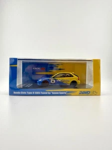 Honda Civic Type-R (EK9) blau / gelb - INNO64 IN64-EK9-SP 95 Spoon Sport - Bild 1 von 7