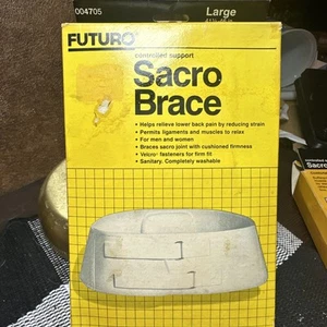 Soporte Controlado Futuro Sacro Vintage Talla Grande Blanco Ajustable 1983 - Imagen 1 de 5
