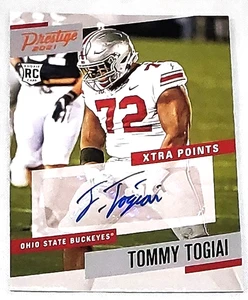 2021 PRESTIGE DRAFT PICKS TOMMY TOGIAI ROOKIE SCHEDA AUTOGRAFA #PS-TTO - Foto 1 di 1