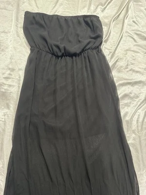 Vestido maxi tubo transparente pequeño vintage Body Central para mujer Foto 1 de 4