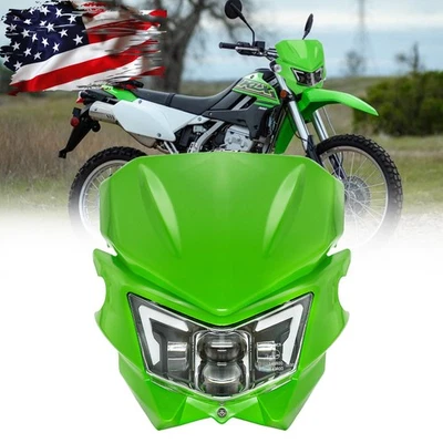 Faro LED con carenado para Kawasaki KX250 KX450 KLX230 KLX300 KX450F KX250F Foto 1 de 4