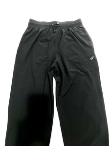 Asics schwarze Windbreaker Jogginghose mit verstellbarem Bund und Knöchelbündchen - Bild 1 von 4