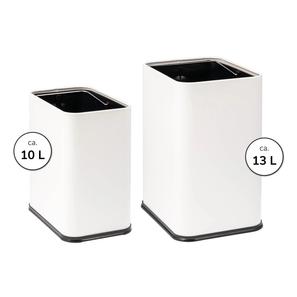 bremermann Papierkorb, offener Abfalleimer, versteckte Tüte, weiß