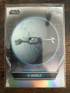 X-Wings 2024 Topps Chrome Star Wars Hyperspace #26 Base Refractor Hoth - Picture 1 of 2