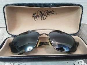 Gafas de sol Maui Jim Kahuna Aviator MJ162-02 lentes polarizadas Gunmetal (JAPÓN) - Imagen 1 de 12