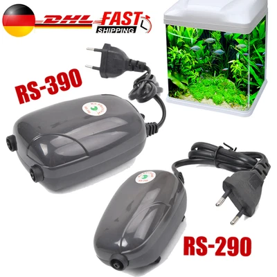 Aquarium Sauerstoffpumpe set leise 3W/5W Aquarium Luftpumpe Sauerstoff Luftpumpe - Bild 1 von 4