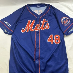 Maglia baseball Jacob deGrom New York Mets MLB 2017 omaggio adulto taglia XL - Foto 1 di 9