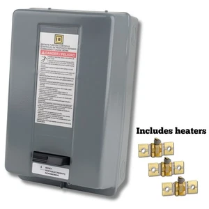 Square D 7.5 HP / Three Phase / 208-240 Volt Magnetic Starter 8911DPSG23V09 25A - Picture 1 of 5