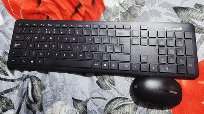 Microsoft Wireless Keyboard & Mouse Set – Black (No USB Dongle) - Image 1 of 3