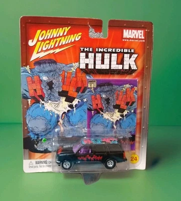Johnny Lightning  2002   Delivery  Incredible Hulk   1997 Chevy Tahoe ⚫🟣 1:64 - Image 1 of 4