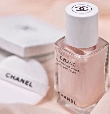 Chanel le Blanc Rosy Light Drops Primer HIghlighter 30mL/ 1oz NIB 100% Authentic - Image 1 of 4