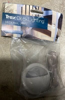 NEW TREX 2.75" Deck Lighting LED Post Lamp/Deck Light White Decking Accessory - Image 1 of 2
