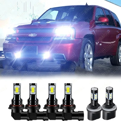 Para Chevrolet Trailblazer 2002-2009 Faros LED BOMBILLAS + Kit Faros Antiniebla Foto 1 de 4