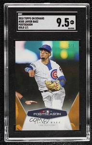 2018 Topps On Demand MLB Postseason Gold 1/1 Javier Baez #20D SGC 9.5 Mint+ nf5 - Picture 1 of 3