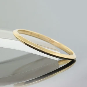 Tiffany & Co. Anillo de boda con borde de cuchillo de oro amarillo de 18 quilates de 2 mm tamaño 10,5 - Imagen 1 de 5