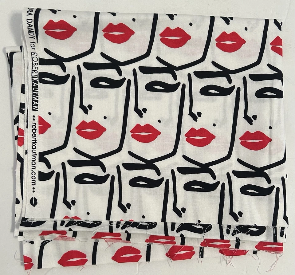 Tela Kendra Dandy Robert Kaufman diseño Bouffants & Broken Hearts 16245 36x45 Foto 1 de 2