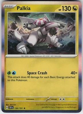 Palkia 136/191 Holo Near Mint SV08: Surging Sparks Pokemon card - Image 1 of 2