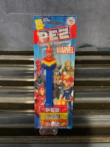 Pez Singles - Super Heroes - Capitana Marvel, como nuevo en tarjeta - Imagen 1 de 4