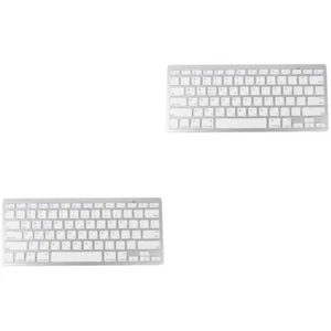 2 Pieces Klaviatur Tastatur Und Kabellos Hebräische Büro Arbeit - Bild 1 von 12