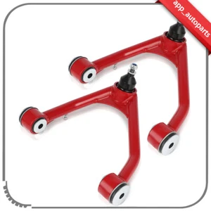 Front Upper Control Arm For 07-18 Silverado 1500 07-14 Escalade 2-4" Lift Red - Picture 1 of 9