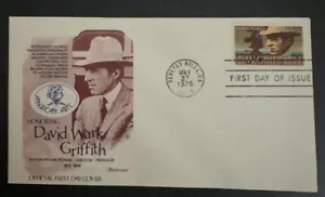 US #1555 David Wark Griffith Fleetwood FDC - Picture 1 of 1