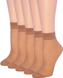5 Pair's Women Girls Sheer Knee Low Cut Socks Nylon socks Street Fashion Asso... - Picture 1 of 8