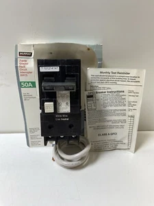 MURRAY MP250GT, 50 Amp, 240 Volt, 2 Pole, GFCI Circuit Breaker - Picture 1 of 8