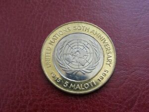 Lesotho 5 Maloti 1995 Anniversary of the UN KM 67 UNC / Perfect