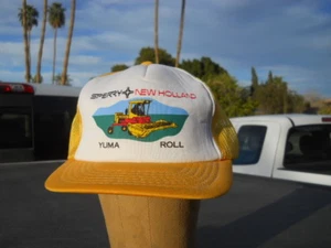 Vintage Sperry New Holland Swather Yuma Roll AZ Mesh Snapback Trucker Farmer Cap - Picture 1 of 8