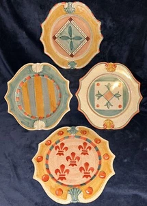 8 Horchow Neiman Marcus Italy Medici Collection Plates 4/9” Salad 4/12” Dinner - Picture 1 of 16