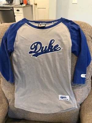Duke Blue Devils Gen2 Blue/Gray 3/4 length Sleeves Shirt-Youth L -GUC, Colosseum - Image 1 of 4