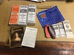 c1910 Vintage Werbeetiketten Toiletine Co. Greenfield MA - Evarosa - Miners - Bild 1 von 7