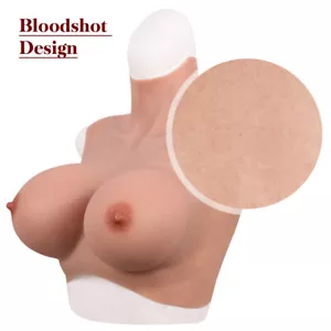 B-G Cup Realistic Silicone Breast Forms Fake Boobs Breast Plate For Crossdresser - Picture 1 of 15
