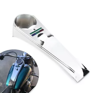 Chrome Long Rider Style Dash Panel For Harley Softail Custom FXSTC FXDG FXDWG FX - Foto 1 di 9