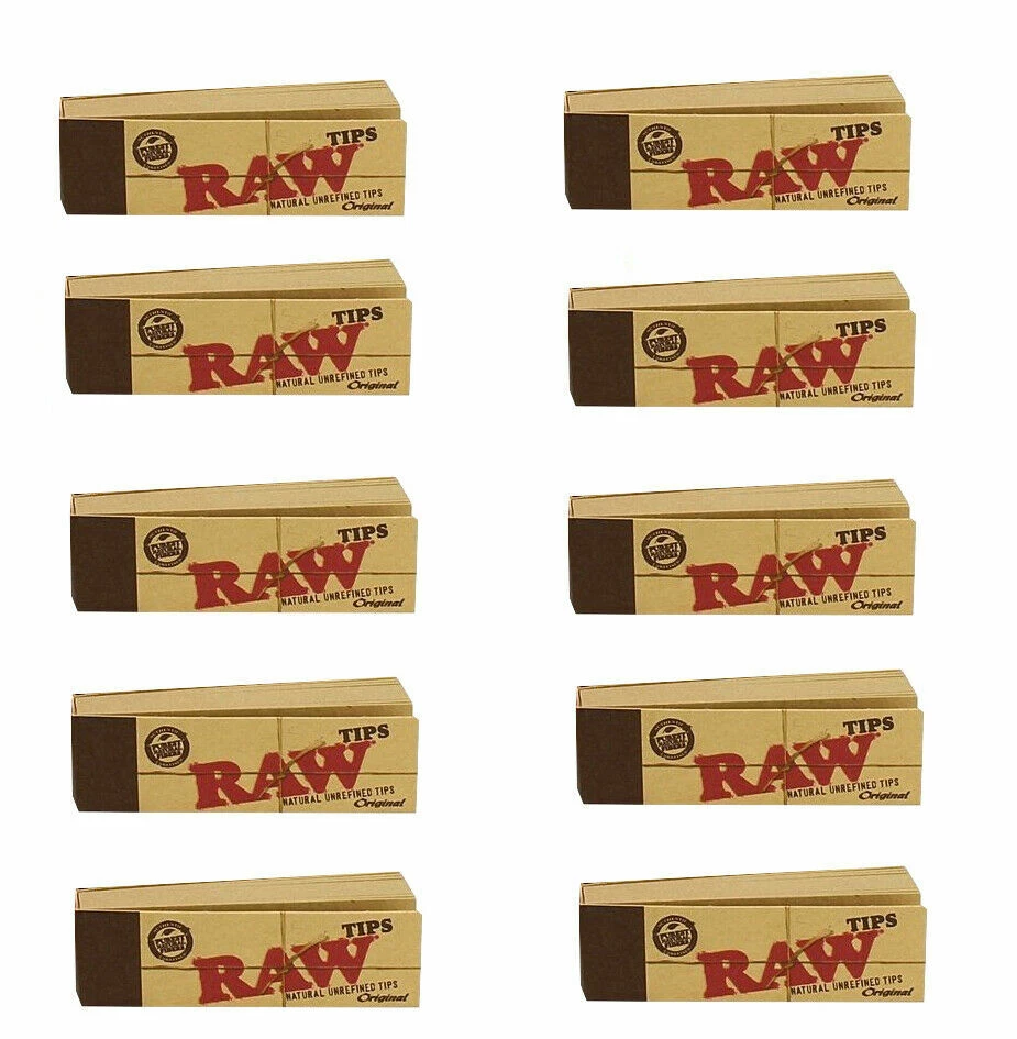 1 BOX (50 Booklets) Raw Rolling Papers Filter Tips Standard Size Vegan Rizla