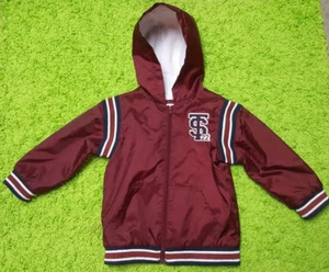 Great Condition Childrens Place Varsity Sports Football Jacket 4T Red Soft Lined - Picture 1 of 4