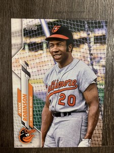 2020 Topps Short Print SP Jumbo 5x7 Frank Robinson Orioles 341 25/49
