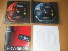 IN COLD BLOOD VIDEO GAME 100% COMPLETE PS1 BLACK LABEL PLAYSTATION