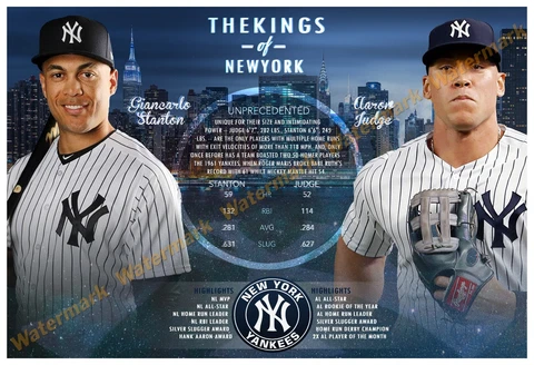 JUDGE & STANTON: THE KINGS OF NEW YORK 19”x13” COMMEMORATIVE POSTER Cover