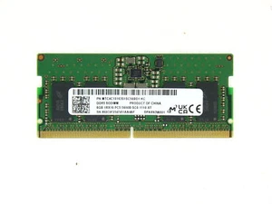 Micron 8GB DDR5 PC5-5600B SODIMM Laptop Arbeitsspeicher (MTC4C10163S1SC56BD1) - Bild 1 von 1