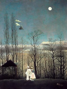 Carnival Evening (1886) by Henri Rousseau 16" x 12" (407mmx305mm) framed canvas - Picture 1 of 2