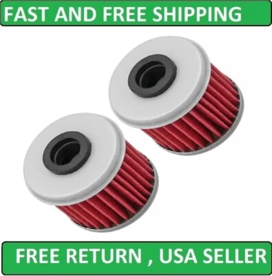 2 Pack Oil Filter for Honda CRF450R CRF450X CRF450RX CRF450RWE 2002 2003 2004-20 - Image 1 of 4