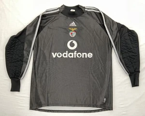 Adidas Benfica VINTAGE 2002 2003 Football Goalkeeper Shirt Soccer Jersey Black L - Picture 1 of 21