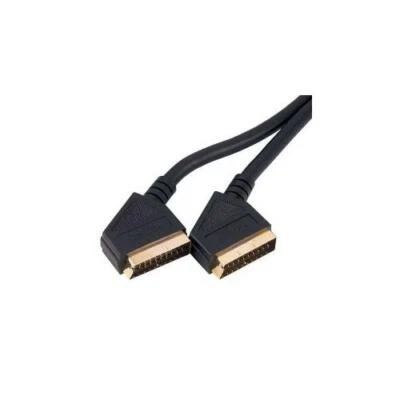 GP1587 Scart Zu Scart 21 Polig Gold Kabel 1.5 M Kabel - Bild 1 von 2