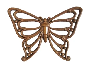 Homco Butterfly #7537 Wiszące na ścianie wnętrze domu MCM Syroco w tym. Vintage - Zdjęcie 1 z 8