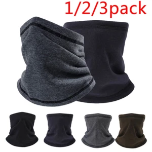 Winter Fleece Ski Neck Warmer Gaiter Tube Scarf Half Face Mask for Cold Weather - Picture 1 of 36