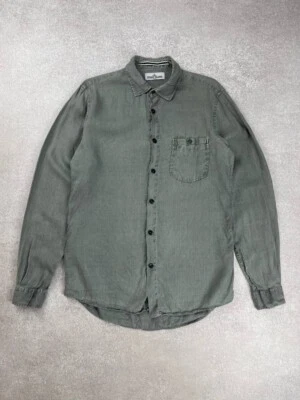 Stone Island Long Sleeve Linen Shirt Duties Paid USA - Image 1 of 4
